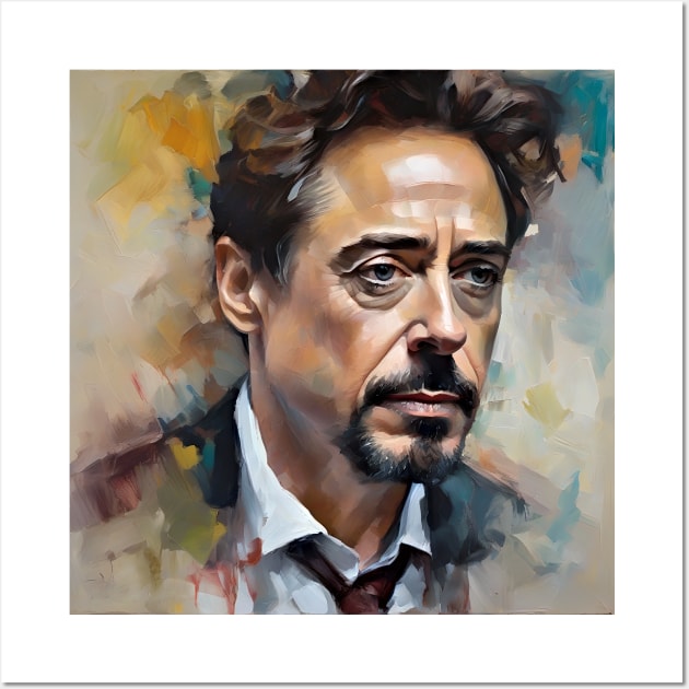 Impression with Robert Downey Jr. Wall Art by bogfl